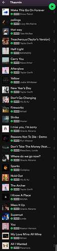 Thasmin Playlist