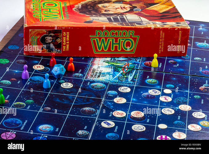 bbc-dr-who-1980-vintage-collectable-board-game-showing-board-pieces-and-box-the-game-of-time-and-space-featuring-tom-baker-daleks-cybermen-R393BN