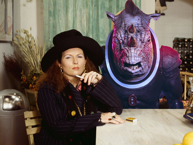 Eddy Monsoon and a Judoon