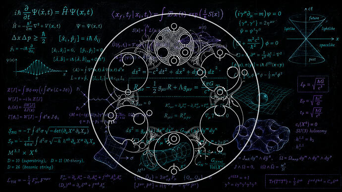Quantum Mechanics Wallpaper - White TARDIS