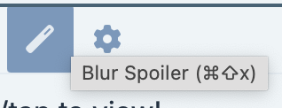 Blur Spoiler Button
